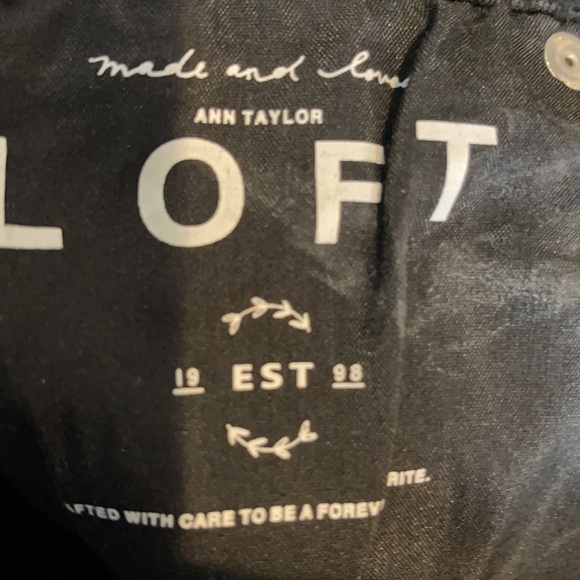 Loft Modern Skinny Black polka dot jeans size 26 - Picture 8 of 9